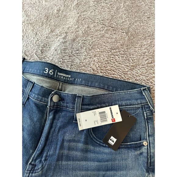 Quiksilver Men’s Jeans Revolver Straight Fit Size 36x32 New - Picture 6 of 14